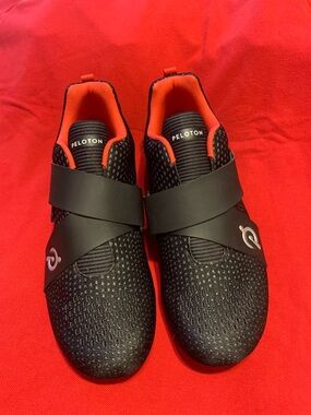 Peloton Black with Red Lining Performance Cycling Shoes